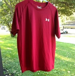 Red Under Armour shirt